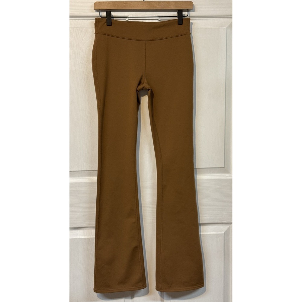ALO Airbrush Low Rise Bootcut Leggings Brown Cinnamon Size Small